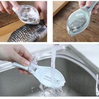 Special Offers Fish Scales Graters Scraper Fish Cleaning Tool Scraping Scales Device With Cover Home Kitchen Cooking Fishing Tool