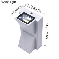 10W LED Wall Light Outdoor Waterproof IP65 Porch Garden Wall Lamp &amp; Indoor Bedroom Bedside Decoration Lighting Lamp Aluminum