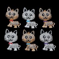 [COD] diy mobile phone shell accessories diamond-studded cute cat car air outlet rhinestone kitten wholesale