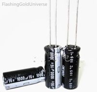 16V 1000UF 1000UF 16V   Aluminum Electrolytic Capacitors Size:8X16.8X20 best quality Electrical Circuitry Parts