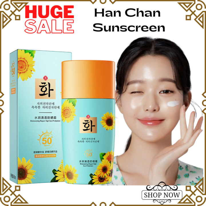 ORIGINAL!!! Han Chan Sunscreen 30gSPF50 Refreshing Mild and Lightweight