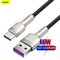 Baseus สาย USB ไปยัง Type C 66W สายชาร์จสำหรับเร็ว Samsung สายข้อมูล S10 S20สำหรับ Huawei P40 Xiaomi