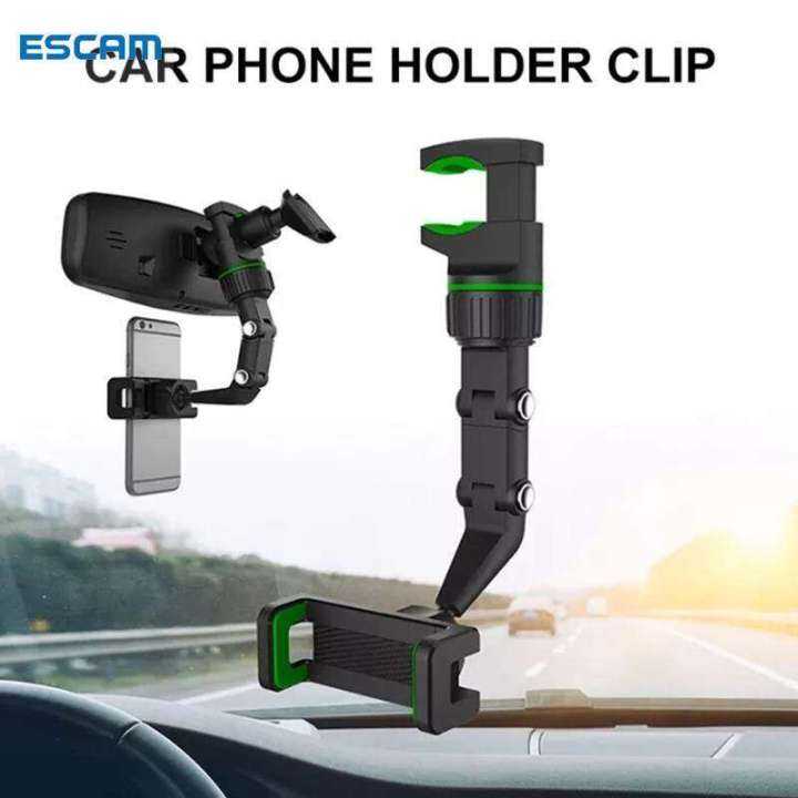 【Ready Stock】ESCAM Multifunction Rearview Mirror Holder Car Rearview ...