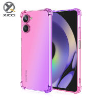 XICCI สำหรับ OPPO Realme 10 4กรัมเคสไล่ระดับสีครอบ TPU นุ่มซิลิโคนเคสมือถือปลอกฝาครอบด้านหลังกันกระแทก