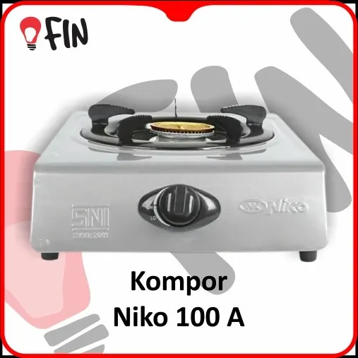 Kompor Niko 100 A Sedia Tatakan Kompor Gas Rinnai 2 Tungku Bulat Kaki 4 Anti Angin