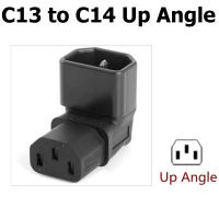 IEC 320 C13 to C14 AC Plug Converter, C14 to C13 Up/Down Angle Power Adapter Plug, 3Pin Female to Male 10A 250V