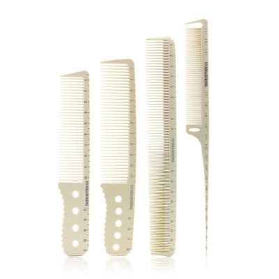 【CC】 Hairdressing Comb Cutting Hair With Scale Barber Tools Styling Measuring