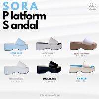 เวดจ์ ♧Cloudshoes.official SORA Platform Sandal รองเท้าส้นตึก✭