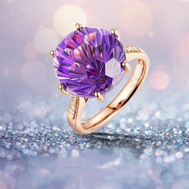 hoyon-18k-rose-gold-colorful-brazilian-natural-amethyst-ring-six-claw-temperament-colorful-gem-diamond-style-ring-opening-ring