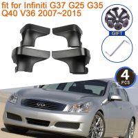 Mudguards for Infiniti G37 G25 G35 Q40 V36 2007~2015 Accessories Nissan Skyline 2011 4x Fender Front Rear Mud Flaps Guard Splash