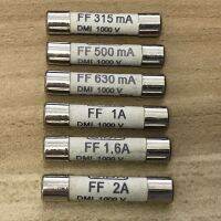 7017240ฟิวส์เซรามิกแบบ0.315A 2A Ff315ma Ff630ma 0.63A FF1A 1A FF1.6A FF2A Ff500ma 1000V 6.3X32mm