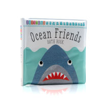 Ocean friends English original bath book cloth book baby toy book soft pages learn while bathing