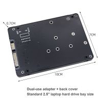 M.2 NGFF MSATA SSD to SATA 3.0 Adapter Card 2 in 1 Converter Card M.2 SSD Adapter Card External Hard Drive Enclosure