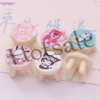 【hot sale】 ₪▤♠ B32 GPHA 5Pcs/Lot Doll House Miniature Small Round Stool Cute Chair Fairy Garden Decor new