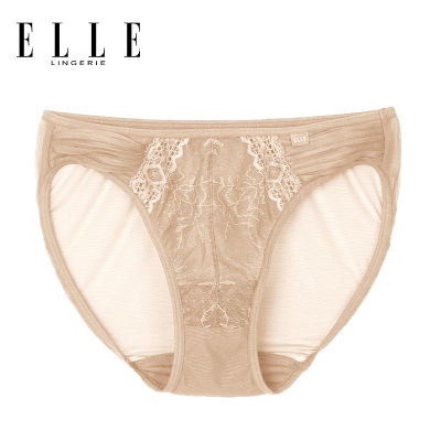 ELLE Lingerie BIKINI LOWRISE PANTY กางเกงในรูปแบบ Bikini แต่งพลีท - LU2758