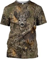 Summer Casual Mens T-Shirt Camo1 Animal Rabbit 3D T-Shirt Street Womens Pullover Short Sleeve T-Shirt