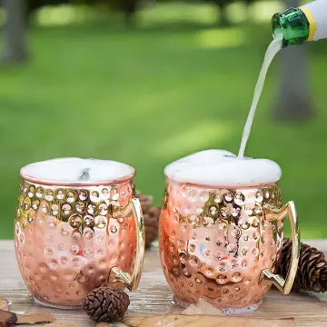 420ML Copper Mug Cup Drinking for Cocktail Coffee Beer Camping