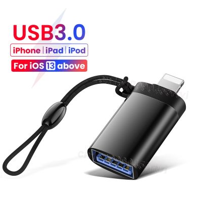 Chaunceybi USB 3.0 To 8 Pin iPhone 13 With Chain iOS 14 Above system Sync Data Converter