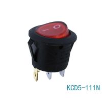 สวิตช์โยกสวิทช์ไฟไฟอุปกรณ์ทำฟันไฟฟ้า250VAC เปิด-ปิด6A KCD5-111N 125VAC 10A