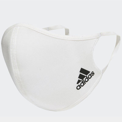 Adidas หน้ากากผ้า 3 ชิ้น Adidas Face Covers M/L 3-Pack H34578 (White) สินค้าลิขสิทธิ์แท้