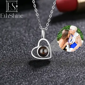 CUSTOM PHOTO PROJECTION Necklace - Personalized Necklace inside with B3P1  EUR 7,63 - PicClick FR