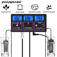 6 in 1 Digital PH EC CF Meter RH TDS Temperature Analyzer Water Quality Tester Six In One Monitor For Aquarium Pool