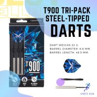 CANAVERAL T900 Steel-Tipped Darts Tri-Pack ( ลูกดอกปลายเหล็ก รุ่น T900 แพ็ค 3 ชิ้น ) ปาเป้า Darts กระดานปาเป้า ปาเป้าลูกดอก ลูกดอก หางลูกดอก