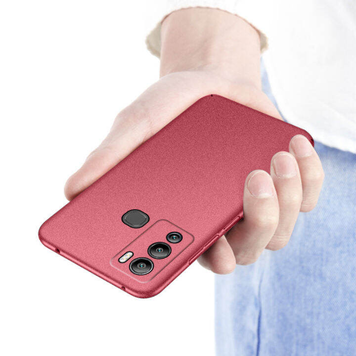 infinix-hot-12i-ปลอกหินทรายกันลื่นเคสกันกระแทก-slim-soft-matte-silicon-cover