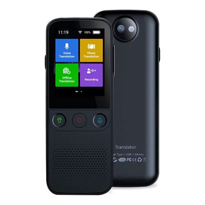 Language Voice Translator Device Portable Smart Translator 2-Way Online 137 Languages Real Time - Black