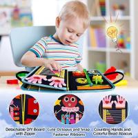 Montessori Activity Book Travel Toys for Toddler on Plane Toddler Toys Kids Creative Learning Preschool Educational Kids Toys for 3-6 Year Old Girls Boys Basic Everyday Skill well-suited