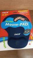 แผ่นรองเมาส์ OKER  Mouse-PAD  พร้อมยางรองอุ้งมือ ช่วยลดบรรเทาความปวดล้าจากการใช้งาน PA-01