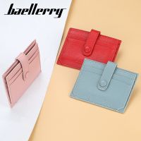 [COD] baellerry leather card Korean version buckle drivers multi-card bit first layer cowhide