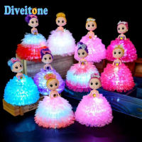 Glowing Princess Doll Toys Home Decoration Gifts for Girls Kids Children