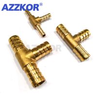 1 PC Brass Pagoda T-type Tee Joint Pneumatic Three Way Fuel Water Air Hose Tee Connector 6-16mm