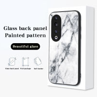 เคสมีสไตล์สำหรับ Huawei Honor 90pro 5G Honor90pro 2023 Marbled ลายเคสโทรศัพท์ TPU แบบรวมทุกอย่างเคสกันกระแทกมือถือกรอบด้านหลังเต็มรูปแบบ