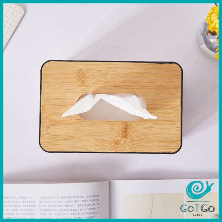 gotgo-กล่องใส่ทิชชู่แบบใส-เก็บทิชชู่-กล่องกระดาษทิชชู่แบบถอดได้-tissue-box