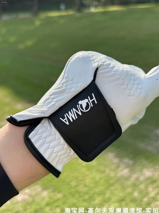 golf-gloves-for-men-and-women-of-the-same-style-honma-red-horse-bionic-sheepskin-left-hand-are-soft-comfortable-non-slip-golf