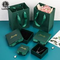 Jewelry Packaging Ring Necklace Bracelet Earrings Bowknot Ring Display Box Jewelry Storage Case Holder Showcase