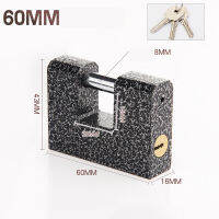 1Pcs Marble Texture Rectangular Horizontal Opening Lock Anti-theft Padlock Stainless Steel Burglar Padlock Security Safety Lock