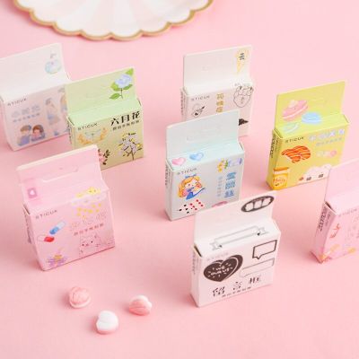46pcs/box Japanese Girl Little Time Paper Label Sealing Stickers Diary Adhesive Scrapbooking Decorative DIY Stickers Stationery Stickers Labels