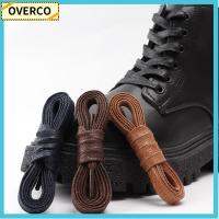 OVERCO 4Pair 160CM แว็กซ์เคลือบผิว เชือกรองเท้าหนัง แบนแบนราบ กันน้ำกันน้ำได้ อุปกรณ์เสริมรองเท้า ลำลองแบบสบายๆ ความยาวความยาว รองเท้าผ้าใบ laces ใช้ได้ทุกเพศ