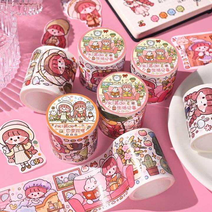 Cute Washi Tape Cute Journal Tape Loop Cute Stickers Roll 5m Cute ...