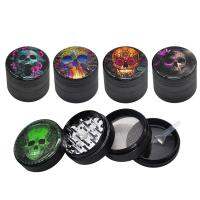 [COD] New 50mm aluminum alloy four-layer ghost head cigarette grinder death skull