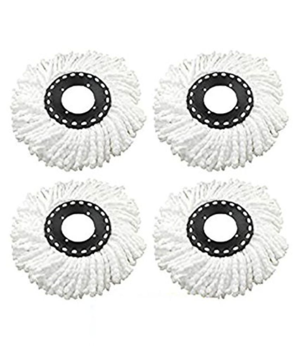 MOP HEAD 001 Set of 2 Microfiber Cloth Refill Round Shape Replacement