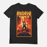 เสื้อยืด พิมพ์ลาย Eddie Munson Metal PLaying Guitar Stranger Things สไตล์วินเทจoversize【S-4XL】