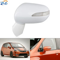 ZUK รถภายนอกประตูกระจกมองหลังสำหรับ HONDA FIT JAZZ 2005-2008 GD1 GD3สำหรับ CITY 2007-2008 GD6 GD8 5-PINS พร้อมไฟเลี้ยว