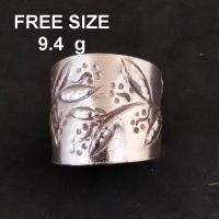 แหวนเงินแท้ ปรับขนาดได้ ฟรีไซส์ handmade แหวนเงิน รหัส 7920