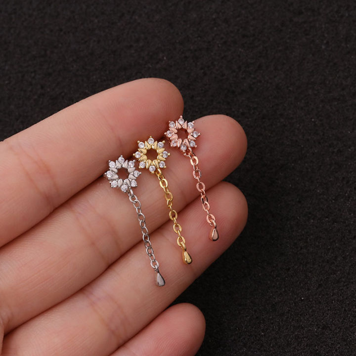 jeweled-cross-heart-long-chains-cartilage-helix-tragus-piercing-ear-stud-piercing-jewellery
