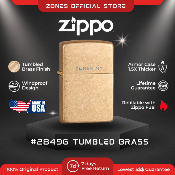 ZIPPO Tumbled Brass