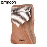 Ammoon 17-คีย์เปียโนนิ้วหัวแม่มือ Kalimba Camphorwood C โทนพร้อมกระเป๋าใส่โน๊ตบุ๊คแบบพกพาหนังสือเพลงสเกลโน้ตดนตรีสติกเกอร์ค้อนจูนของขวัญที่มีเสียงดนตรี